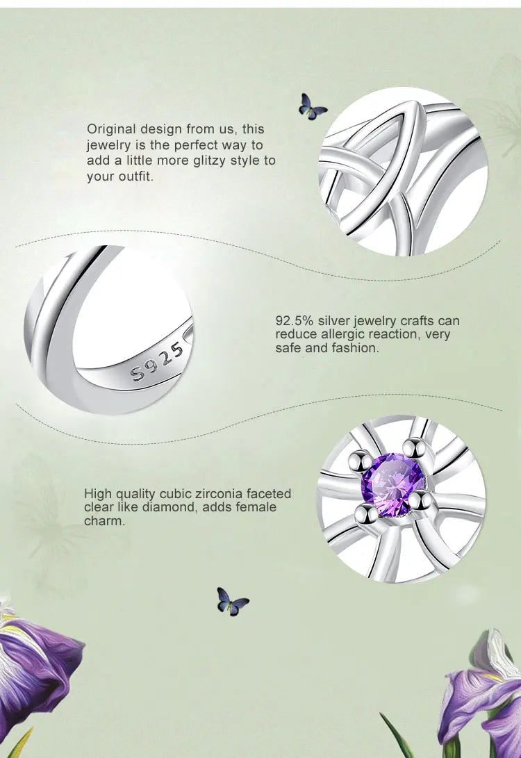 925 Sterling Silver Witch Knot Adjustable Ring for Women, Celtic Knot