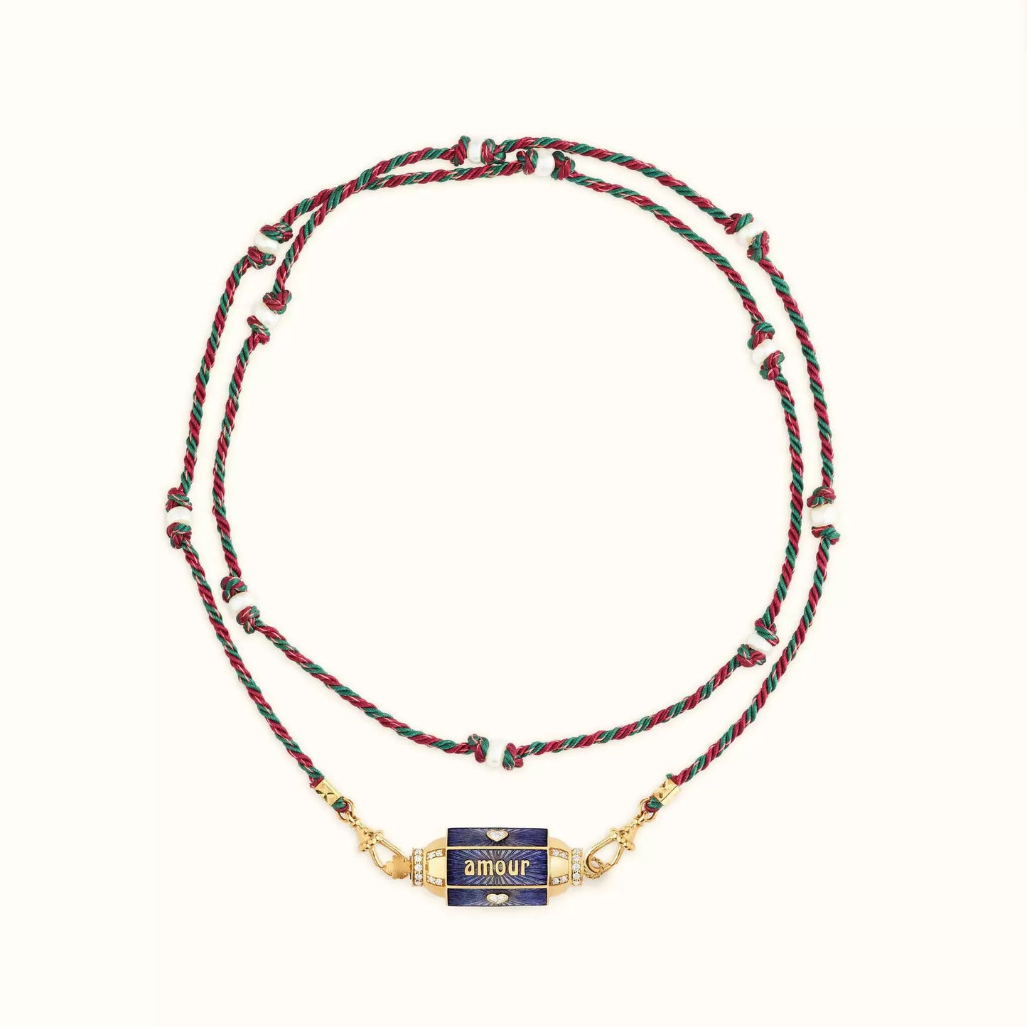 Hexagonal Spiritual-themed Rope Necklace