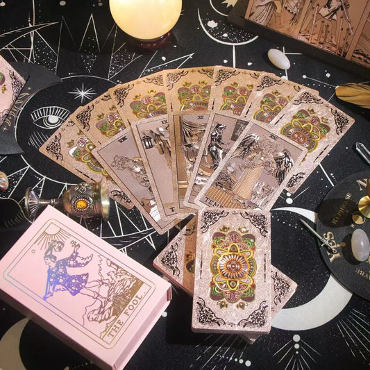 Petal-Veil Tarot | Pink Premium Tarot Card Deck | New 2025 Rider-Waite-Smith 80 Card Deck