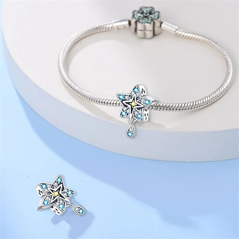 925 Sterling Silver Tarot Collection Pendant, DIY Hourglass Bracelet Charms