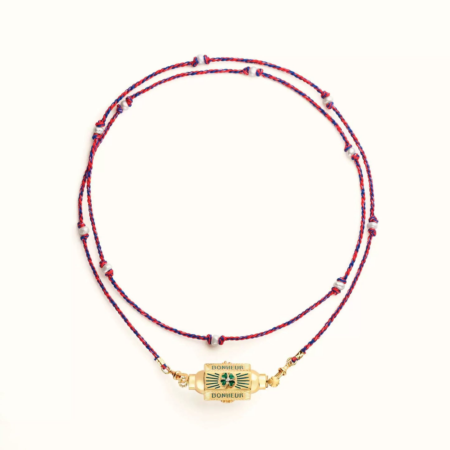 Hexagonal Spiritual-themed Rope Necklace