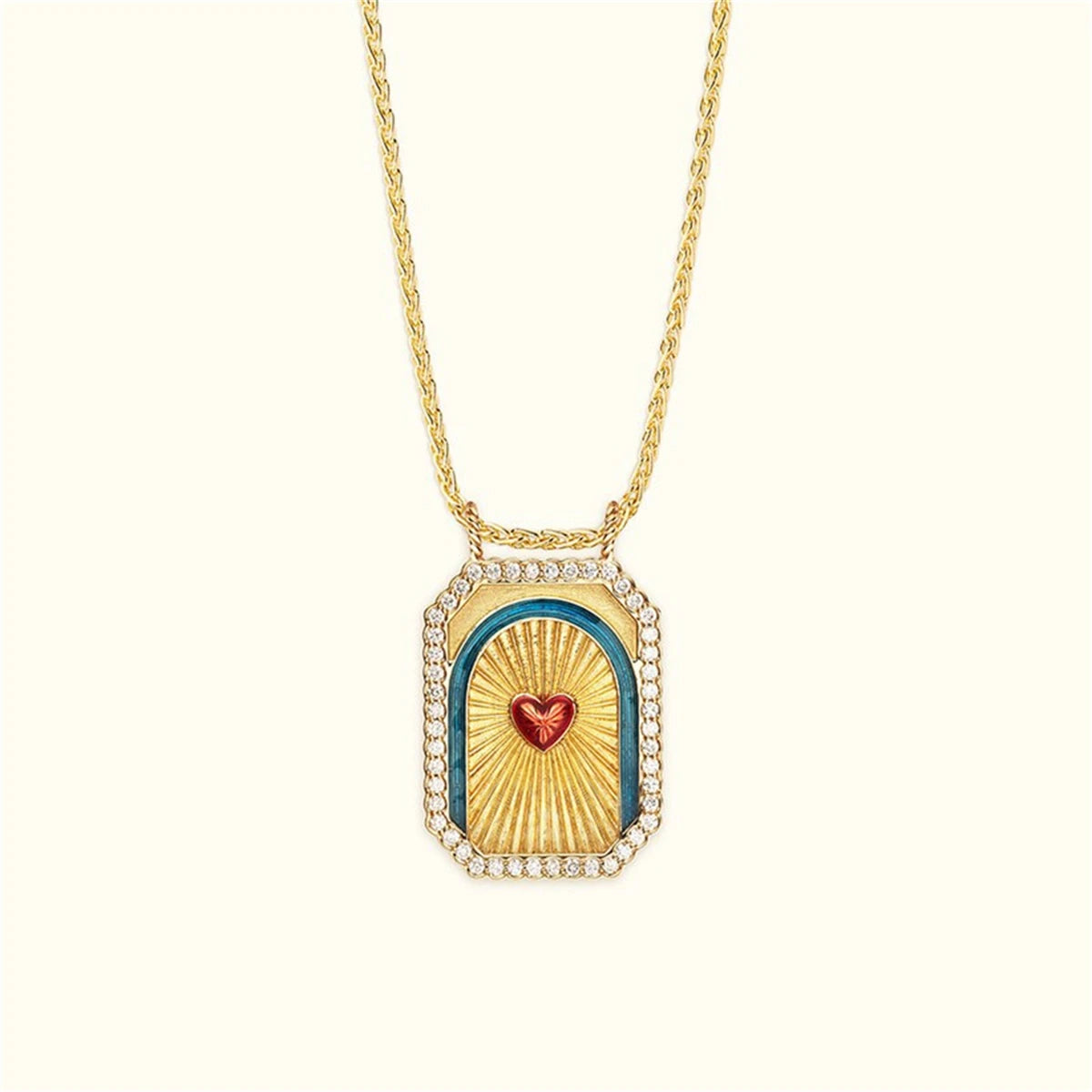 Gold Plated Retro Spiritual Necklaces and Pendants - Evil Eye, Fungi, Alien