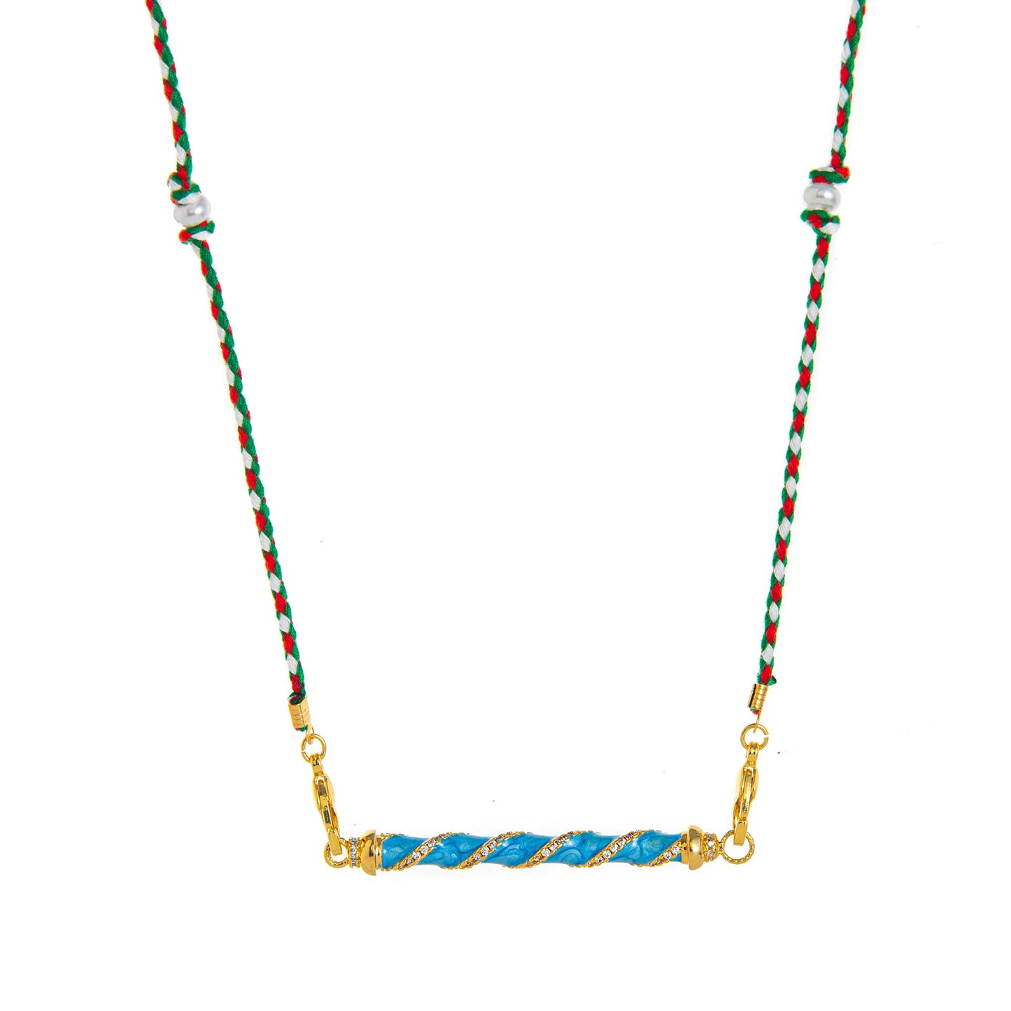 Hexagonal Spiritual-themed Rope Necklace