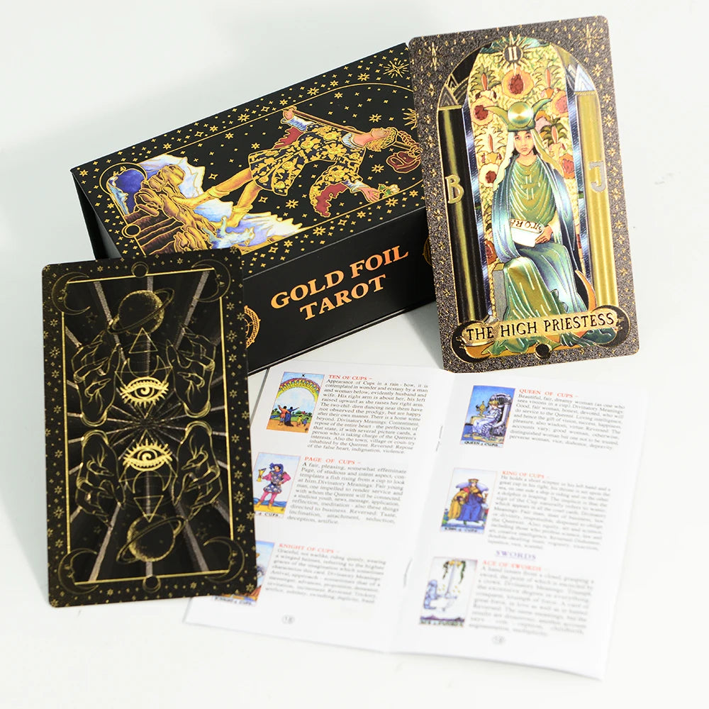 Third Eye, Starry Night Tarot Card Deck, Rider-Waite-Smith Set w/ Storage Box