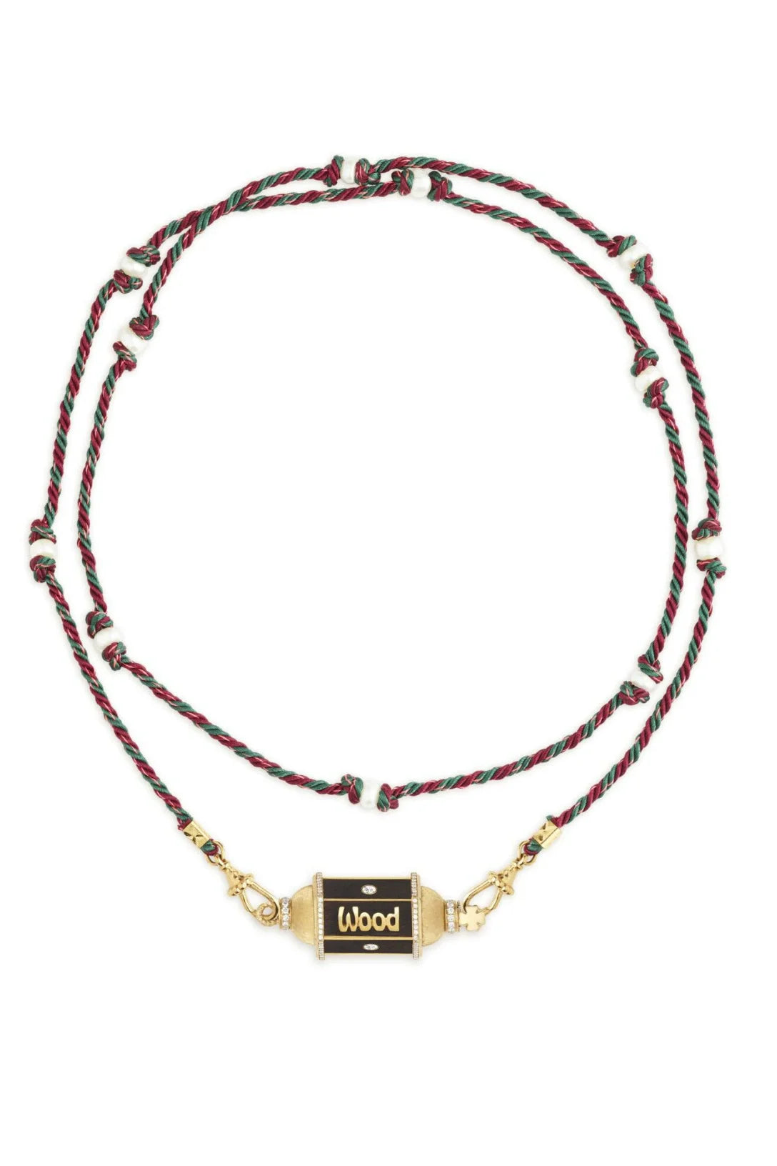 Hexagonal Spiritual-themed Rope Necklace