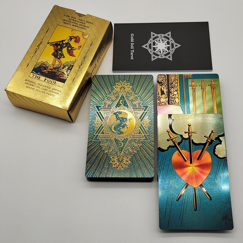 Premium Luxury Gold Foil Tarot Card Decks | Rider-Waite-Smith Oracle