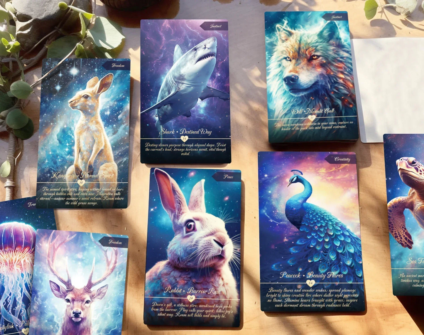 Animal Oracle Premium Artistic Stars Tarot Oracle Deck