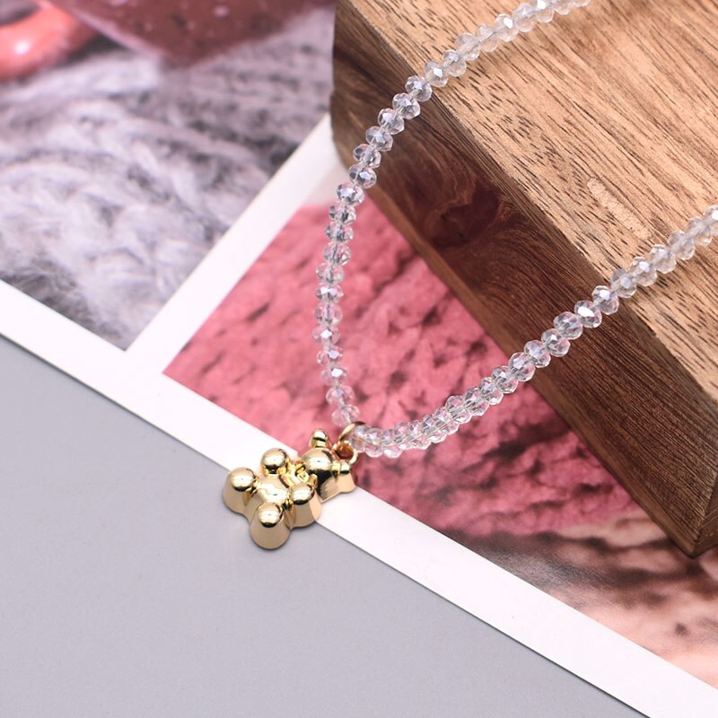 New Evil Eye Pendant Necklace - Glass Beaded Chain
