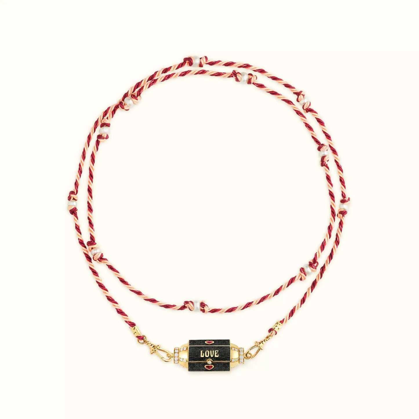 Hexagonal Spiritual-themed Rope Necklace