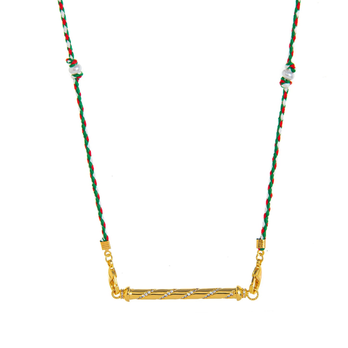 Hexagonal Spiritual-themed Rope Necklace