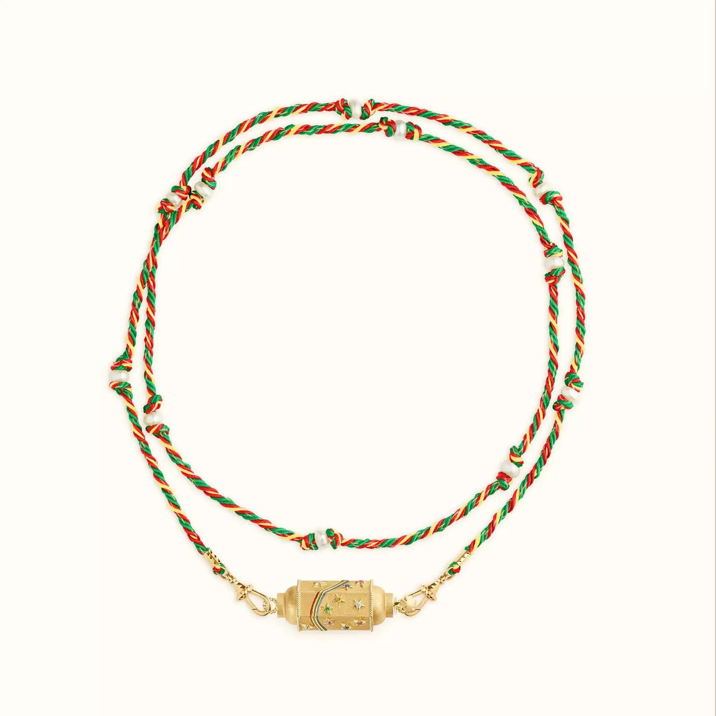 Hexagonal Spiritual-themed Rope Necklace