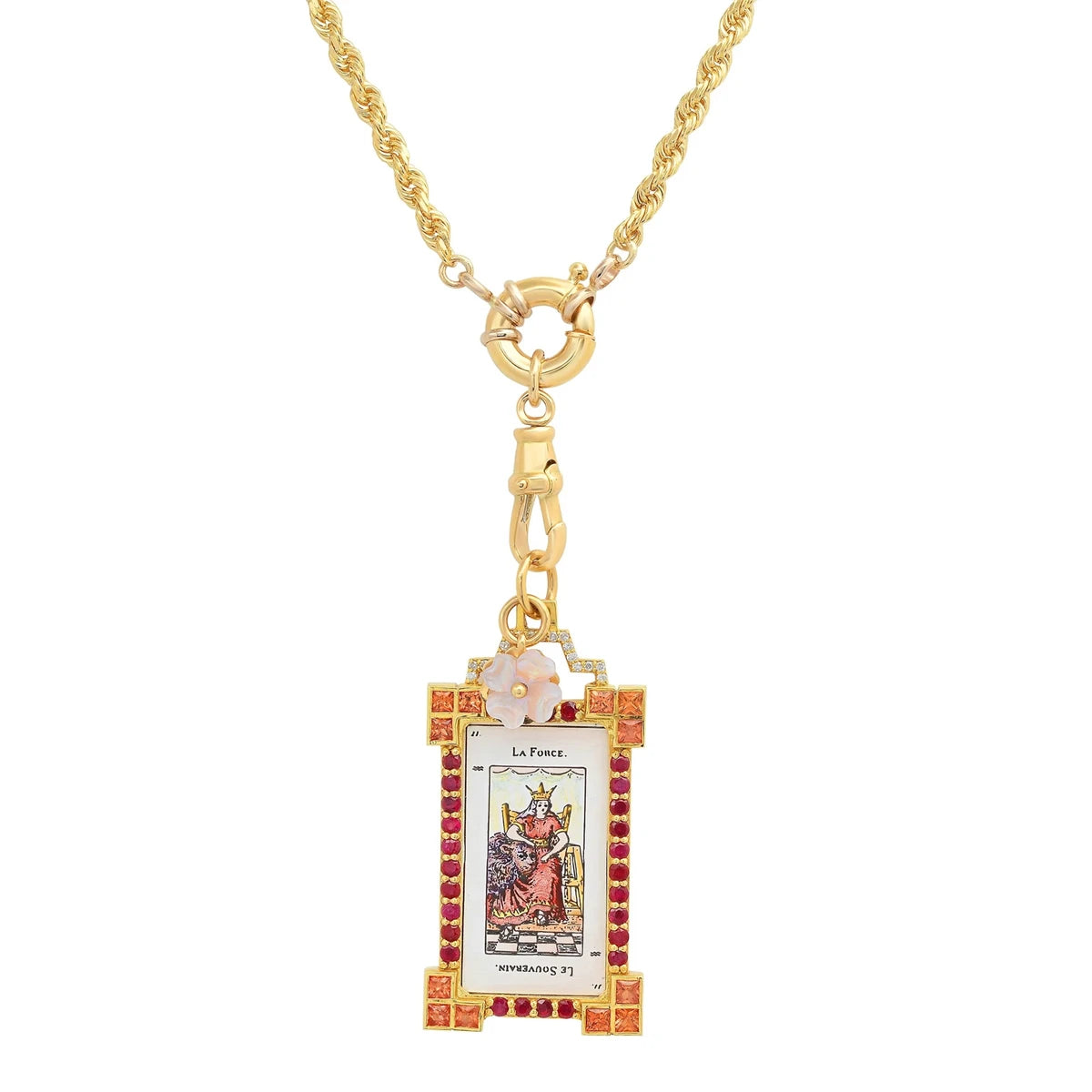 Tarot Card Dainty Gold Necklace, Artistic Charms