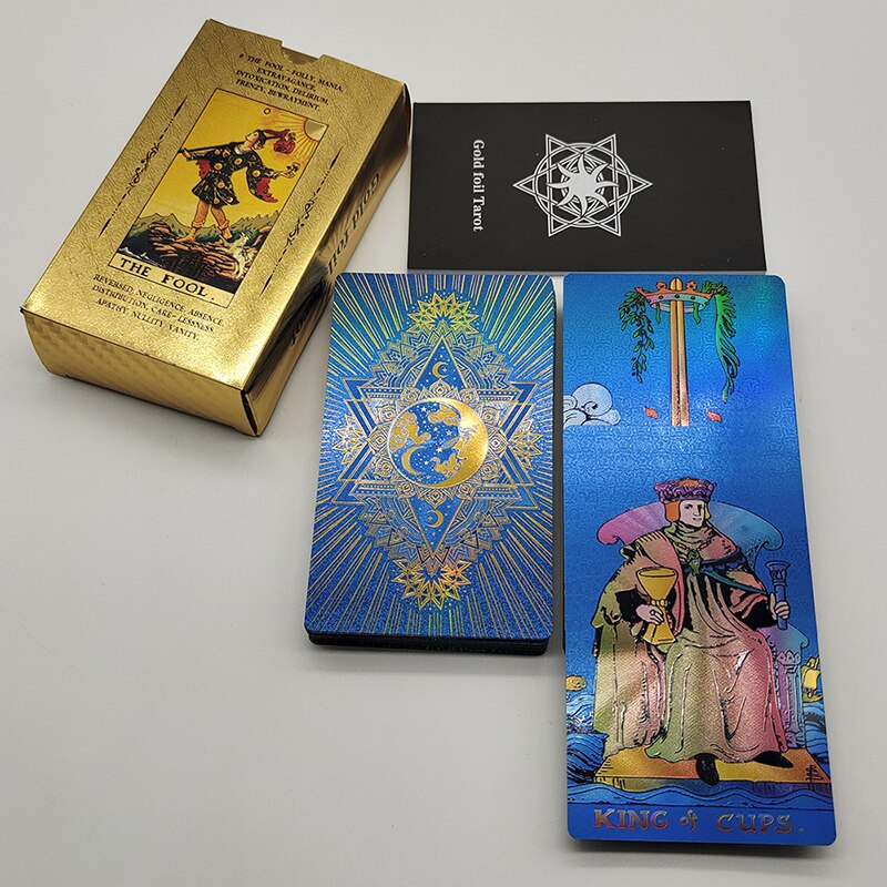 Premium Luxury Gold Foil Tarot Card Decks | Rider-Waite-Smith Oracle