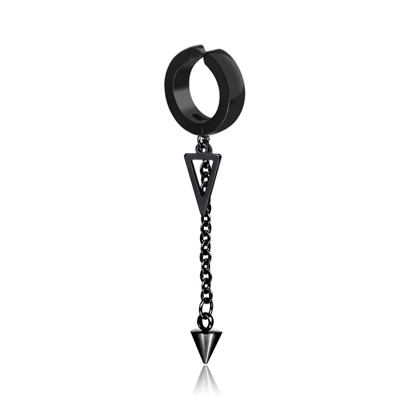 Spiritual Stainless Steel Drop Earring | Goth, Punk, Witch Style