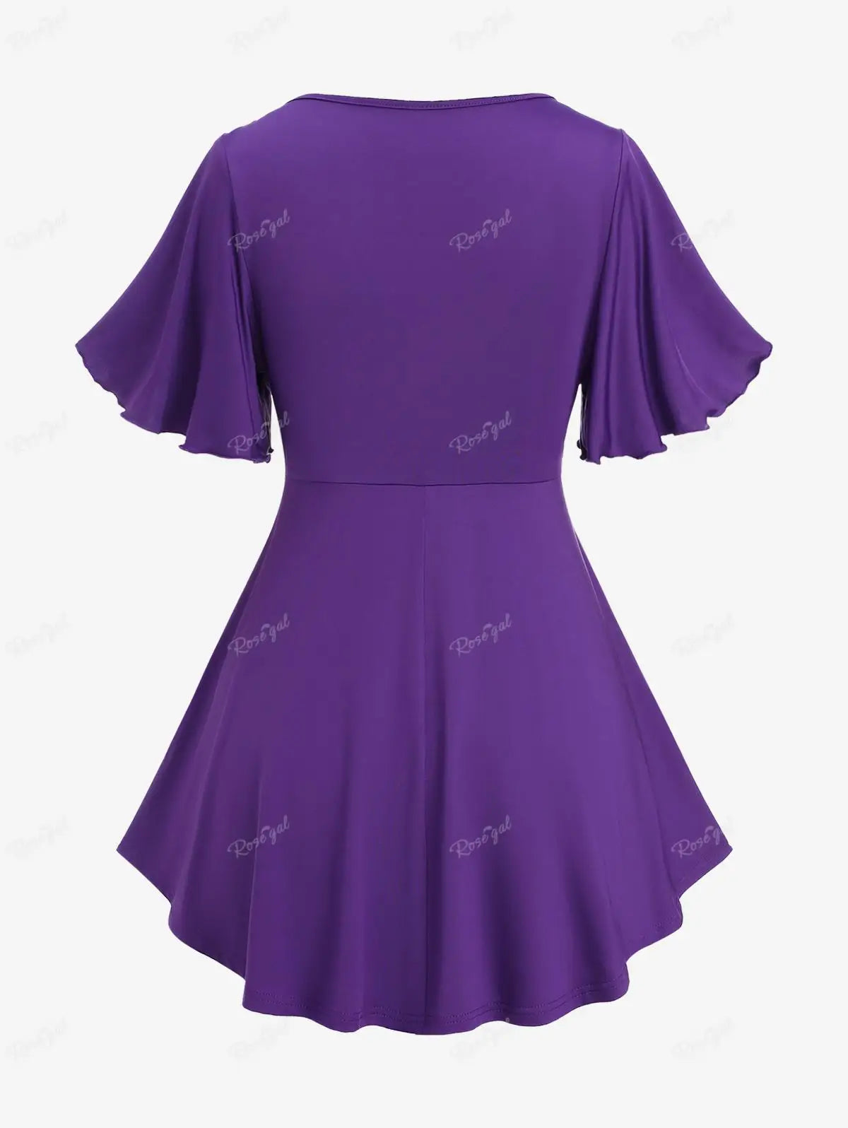 Purple Victoria - Gothic Style Women's Dress, Elegant Lace Dress