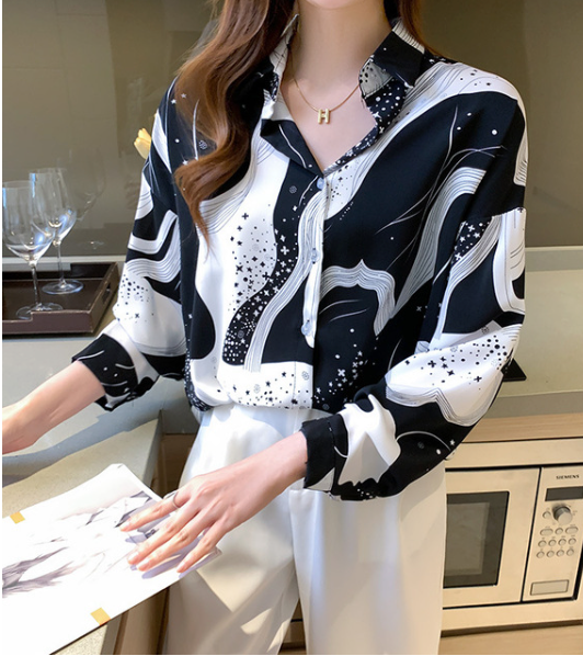 Starry Night Sky, Cosmic Button-Up Shirt