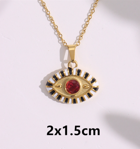 Colorful Evil Eye Necklace | Spiritual Hamsa Jewelry