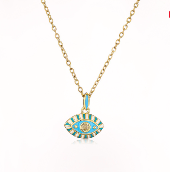 Colorful Evil Eye Necklace | Spiritual Hamsa Jewelry