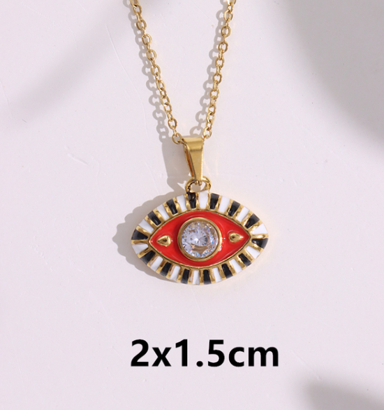 Colorful Evil Eye Necklace | Spiritual Hamsa Jewelry