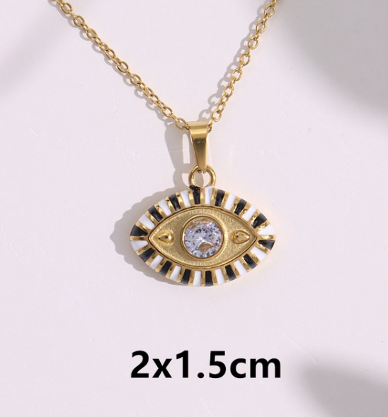 Colorful Evil Eye Necklace | Spiritual Hamsa Jewelry