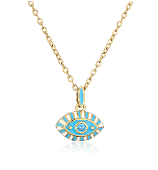 Colorful Evil Eye Necklace | Spiritual Hamsa Jewelry