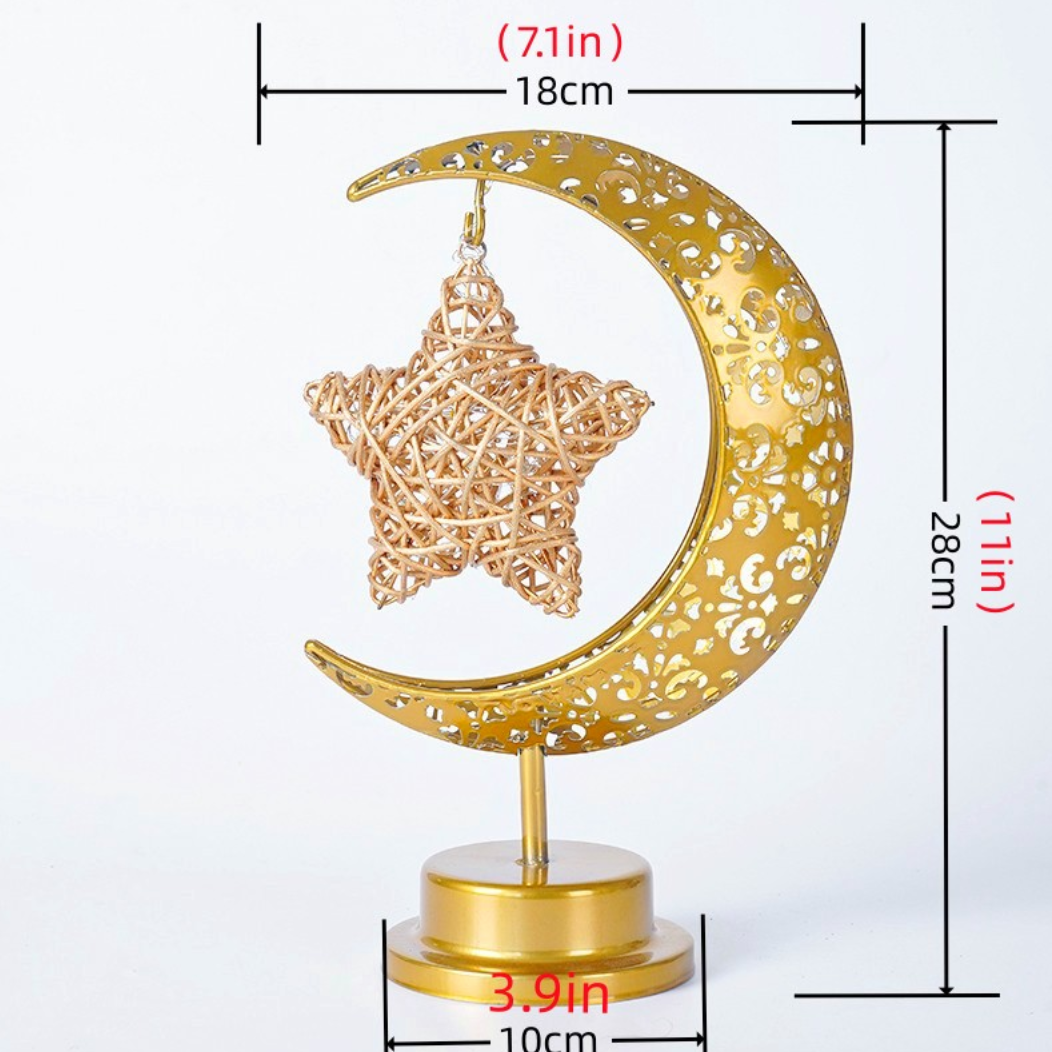 Aesthetic Moon, Star Table Desk Lamp | Starry Home Decor