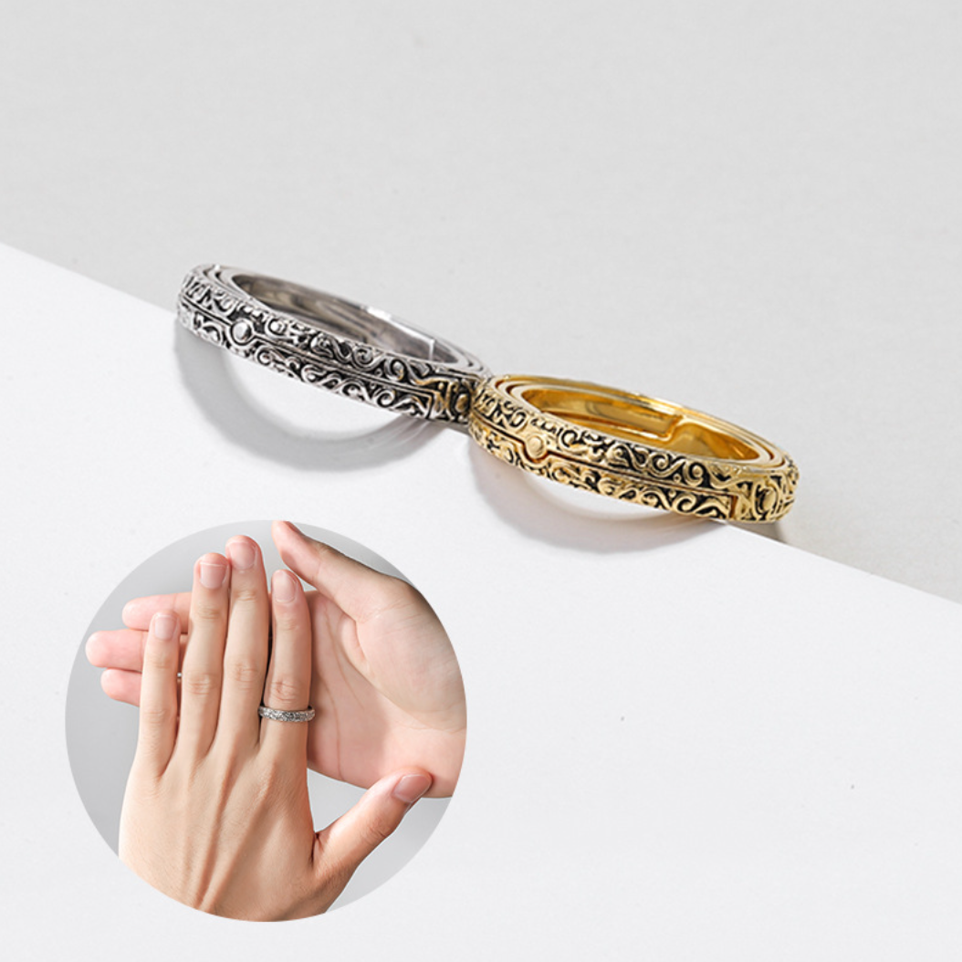Astrological Dynamic Ring | Gold - Silver | Astrology themed