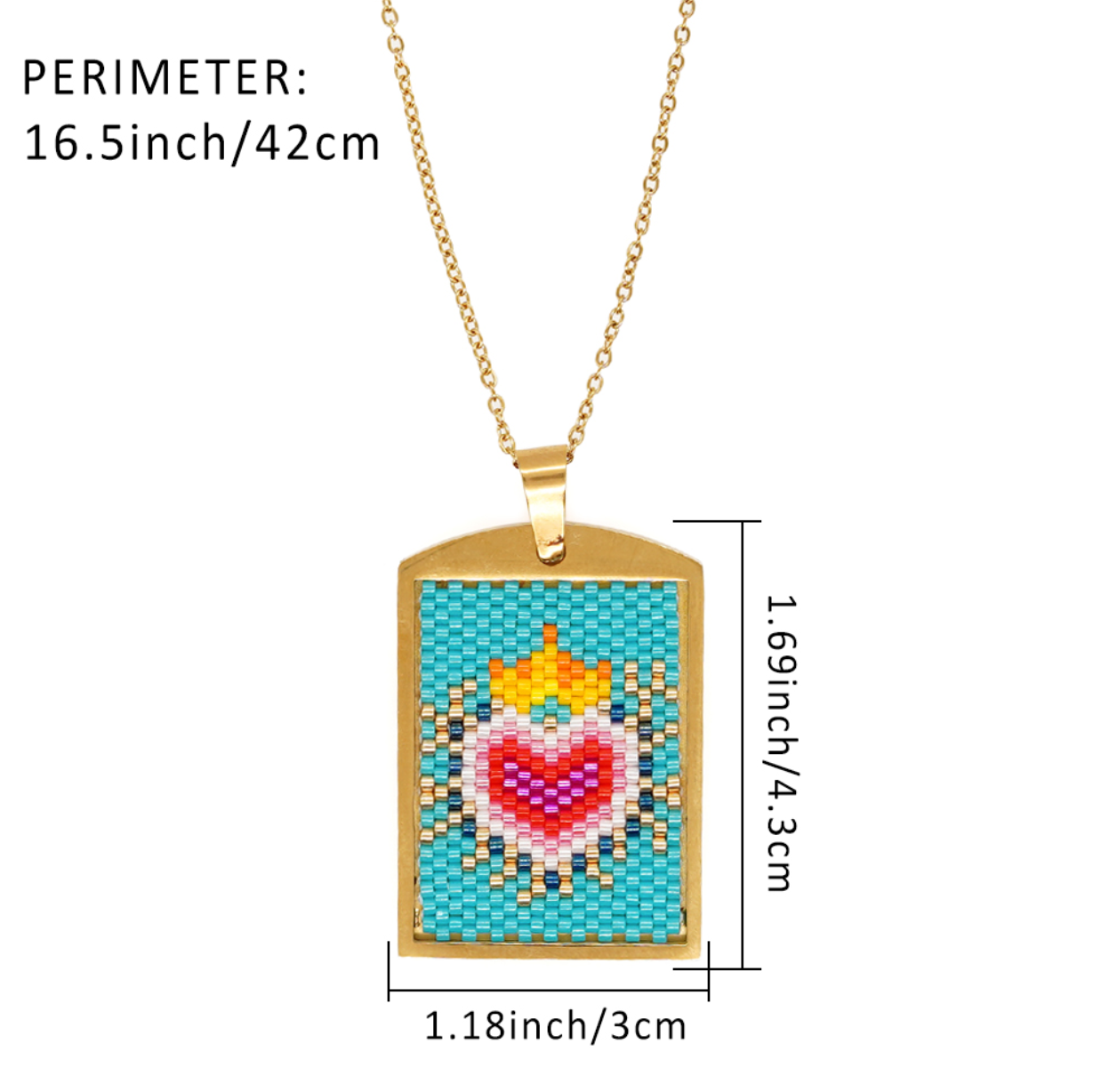 Handmade Beaded Evil Eye Necklace | Stylish Hamsa Spiritual Jewelry