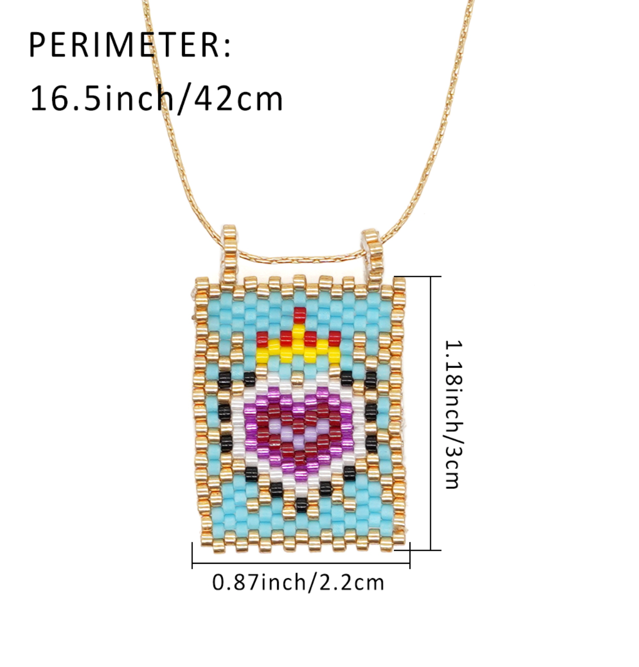 Handmade Beaded Evil Eye Necklace | Stylish Hamsa Spiritual Jewelry