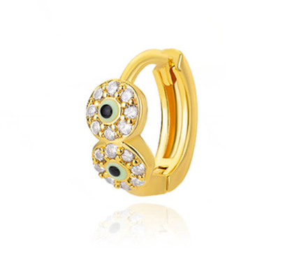 Premium Evil Eye Earrings | Gold Plated Stainless Steel