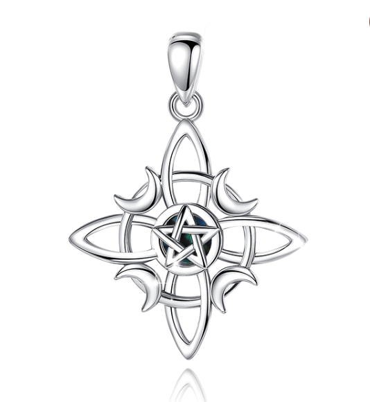925 Sterling Silver Pentagram Necklace | Witch, Witchy Jewelry