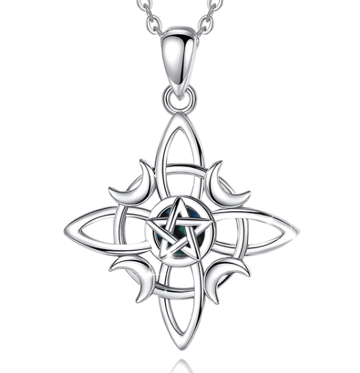 925 Sterling Silver Pentagram Necklace | Witch, Witchy Jewelry