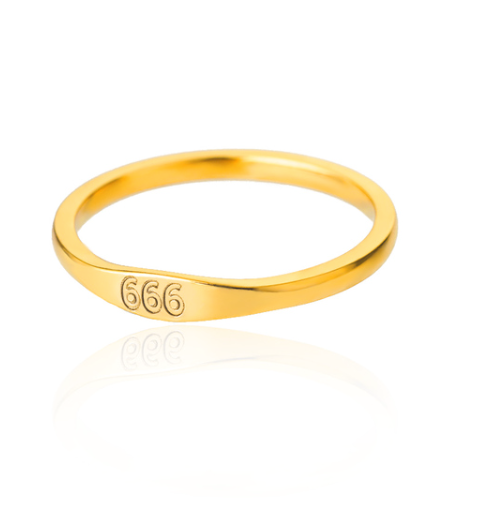 11:11 Angel Numbers Gold Ring | Stainless Steel | 111, 222, 333