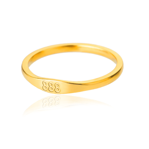 11:11 Angel Numbers Gold Ring | Stainless Steel | 111, 222, 333