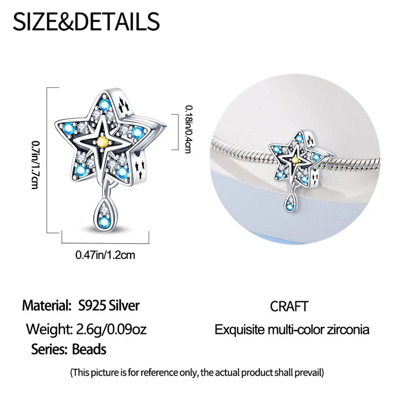 925 Sterling Silver Tarot Collection Pendant, DIY Hourglass Bracelet Charms