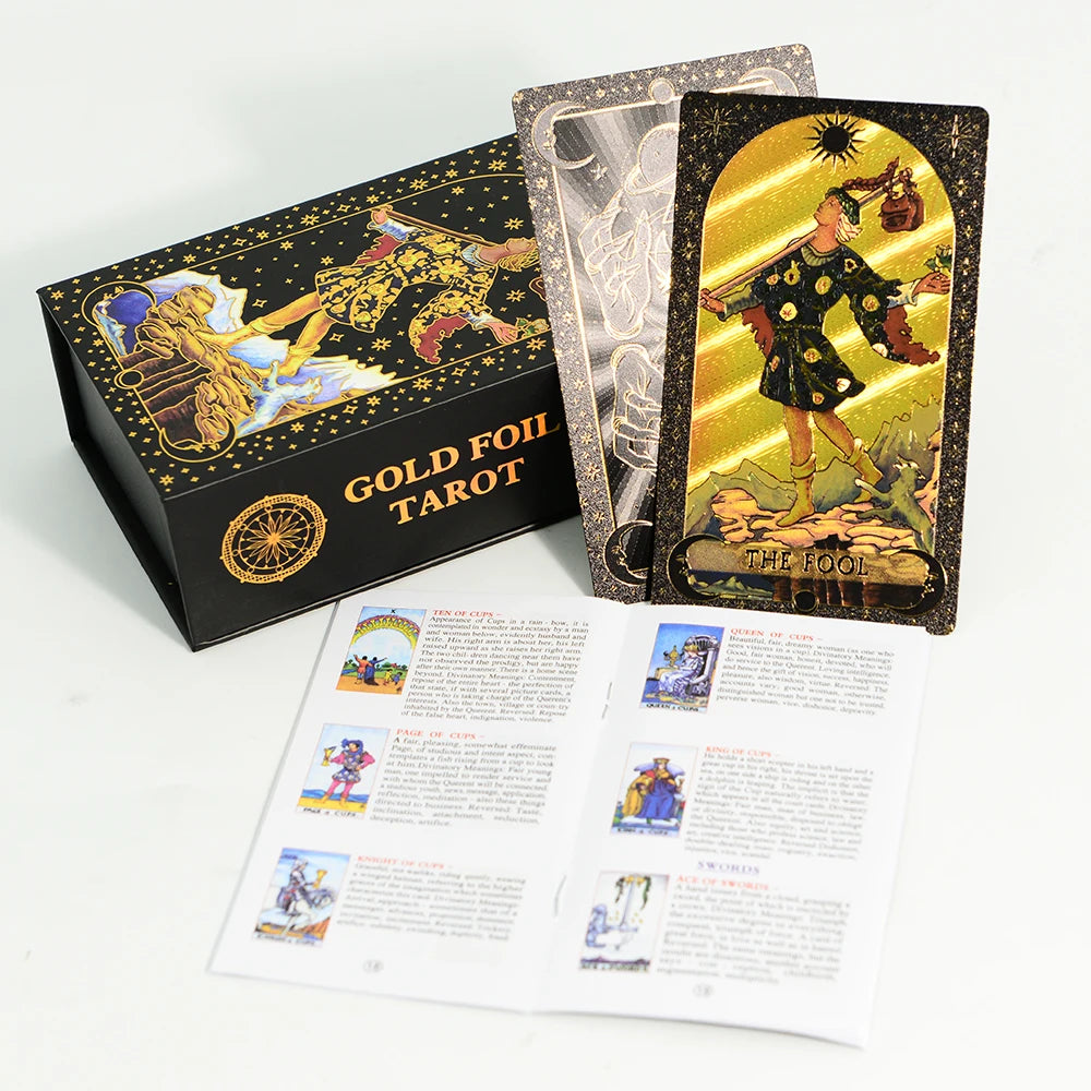 Third Eye, Starry Night Tarot Card Deck, Rider-Waite-Smith Set w/ Storage Box