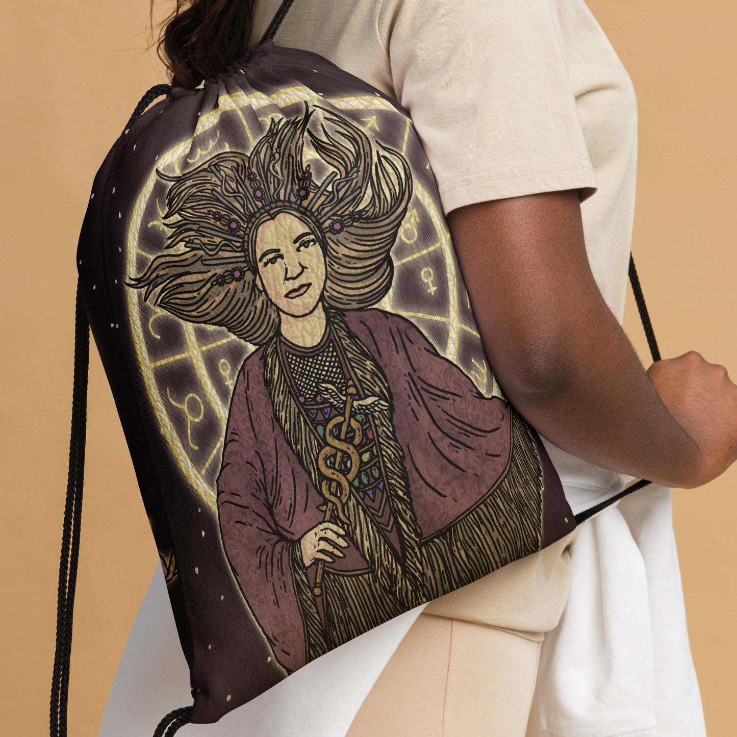 Astrogirl Tarot Card Drawstring bag | Astrology-Themed Accessories