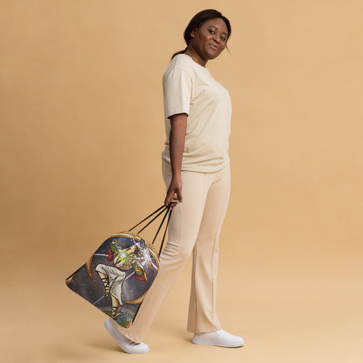 'The Fool Becomes Enlightened Drawstring bag | Tarot Card Themed