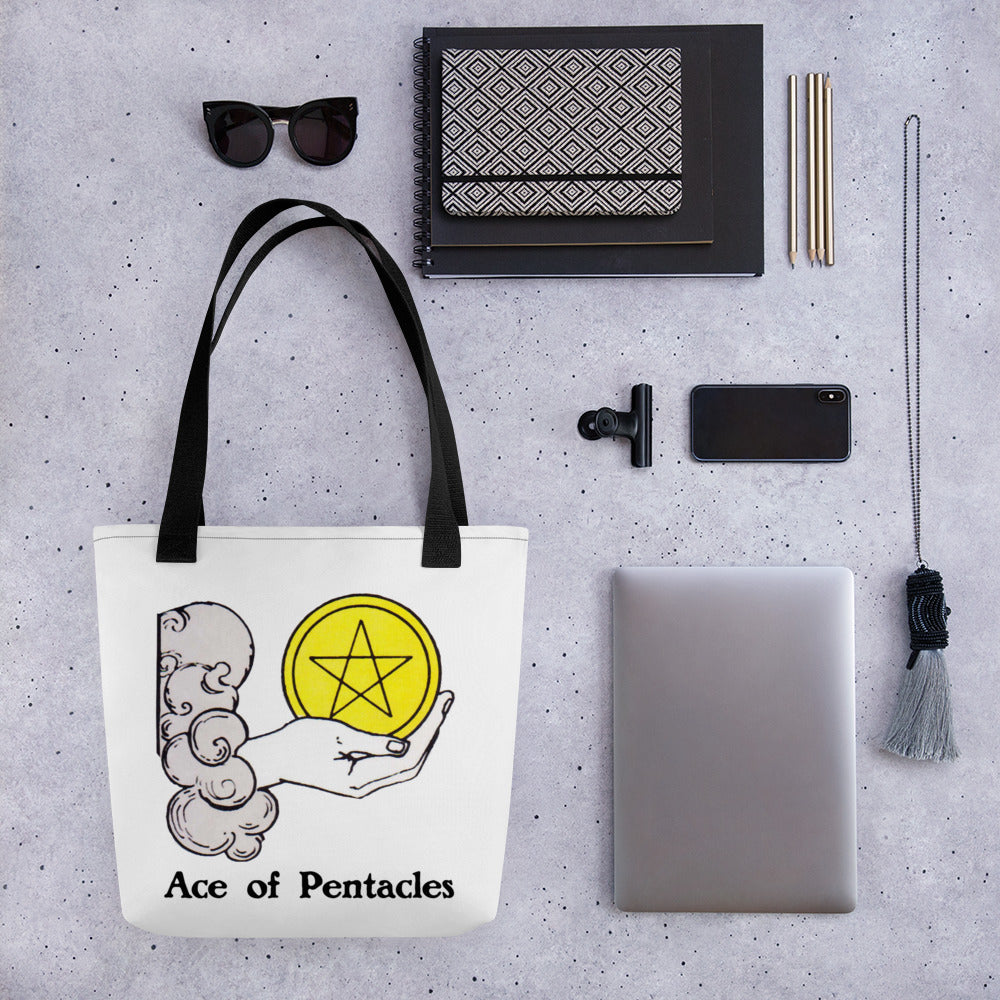 'Ace of Pentacles' Minor Arcana Tote bag | Carrying Bag