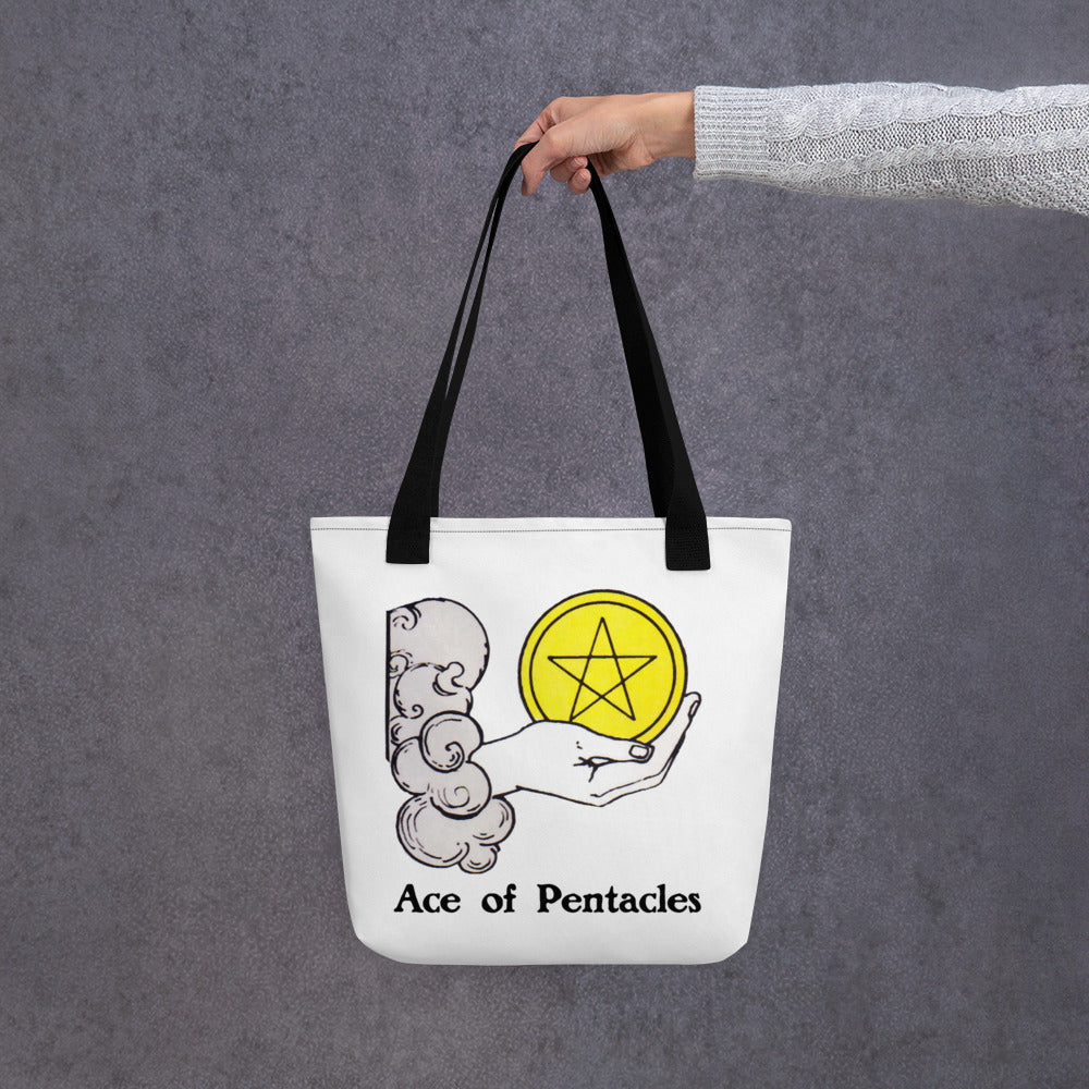 'Ace of Pentacles' Minor Arcana Tote bag | Carrying Bag