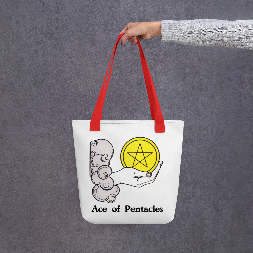 'Ace of Pentacles' Minor Arcana Tote bag | Carrying Bag