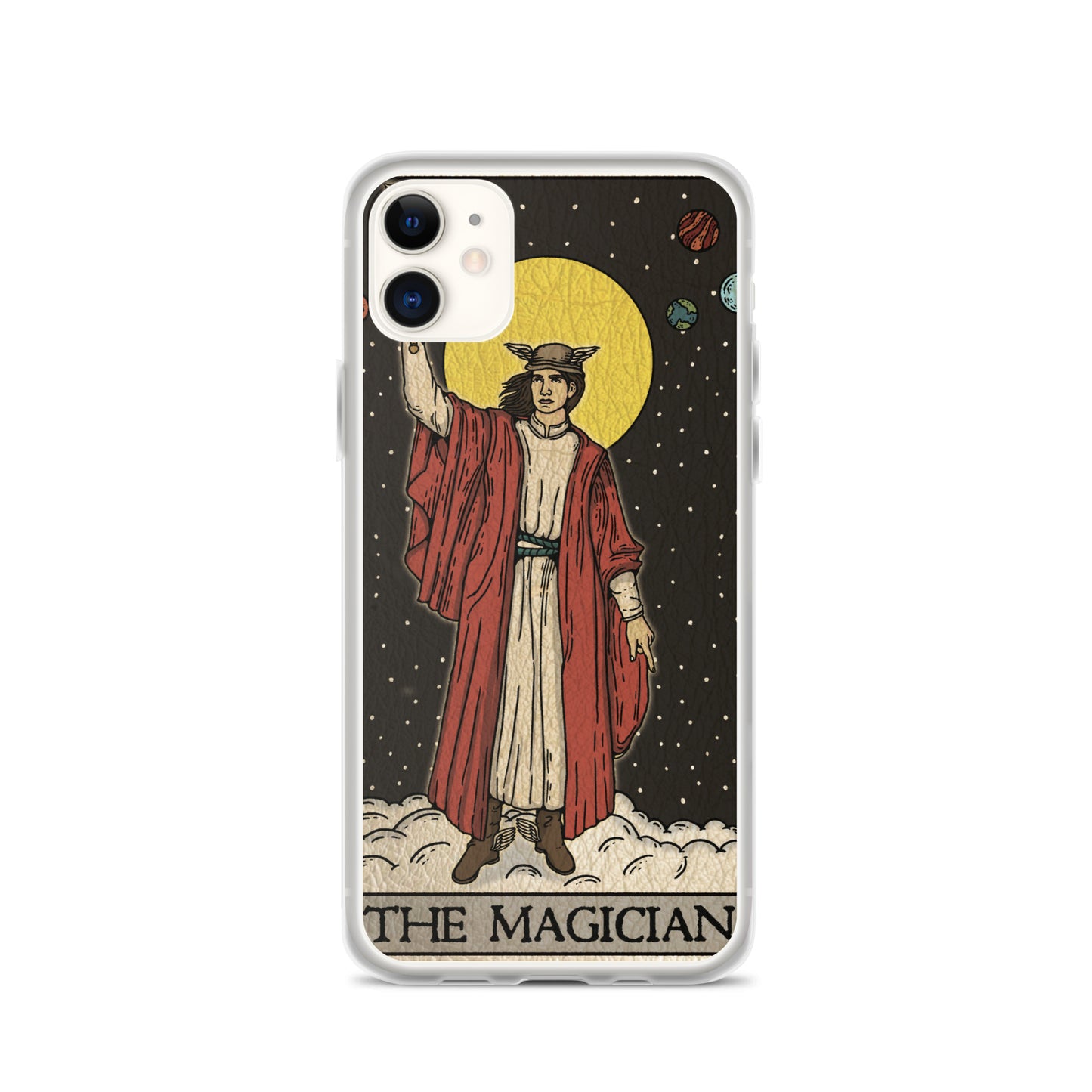 'The Magician' Tard Card - Greek God Hermes Clear - Transluscent iPhone Case