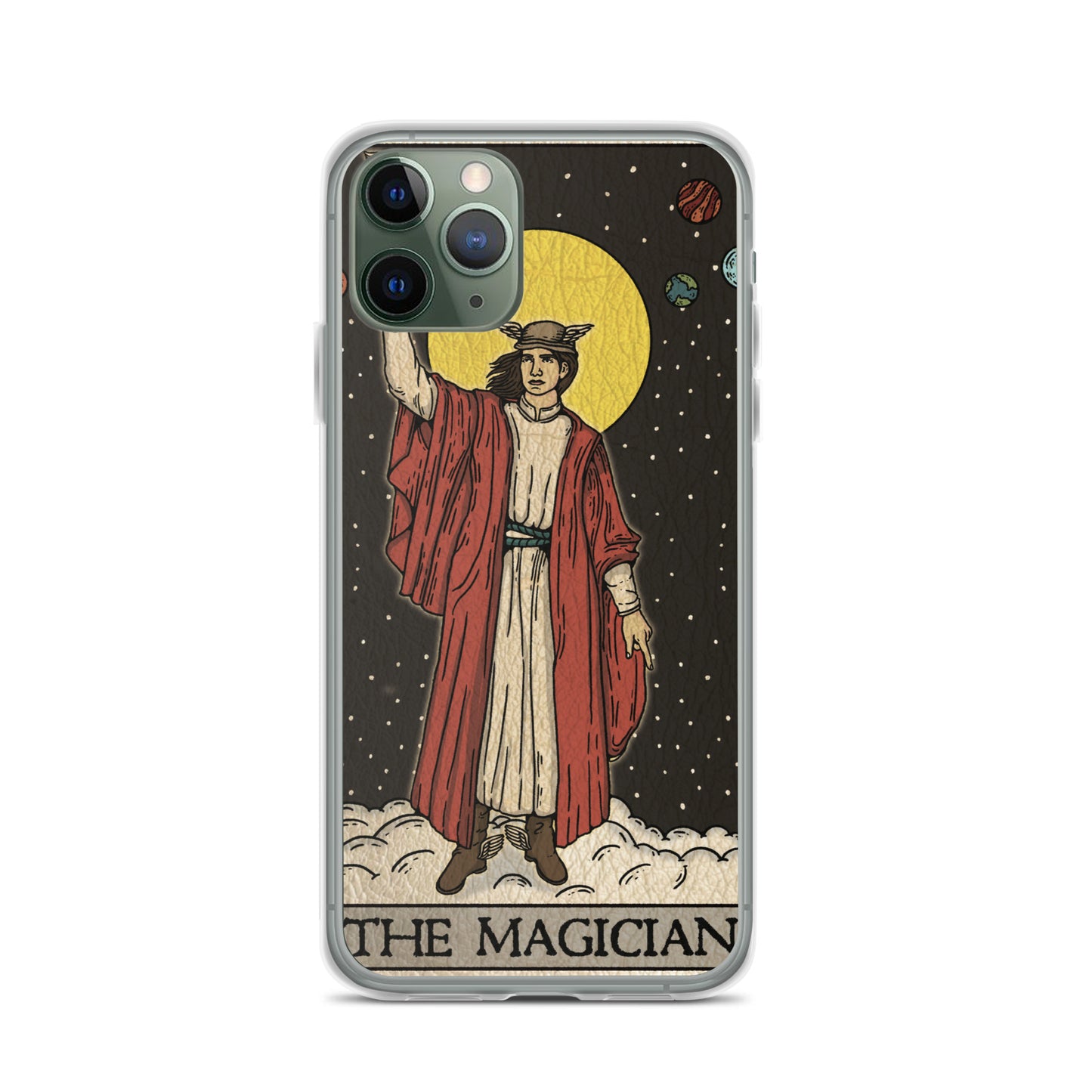 'The Magician' Tard Card - Greek God Hermes Clear - Transluscent iPhone Case