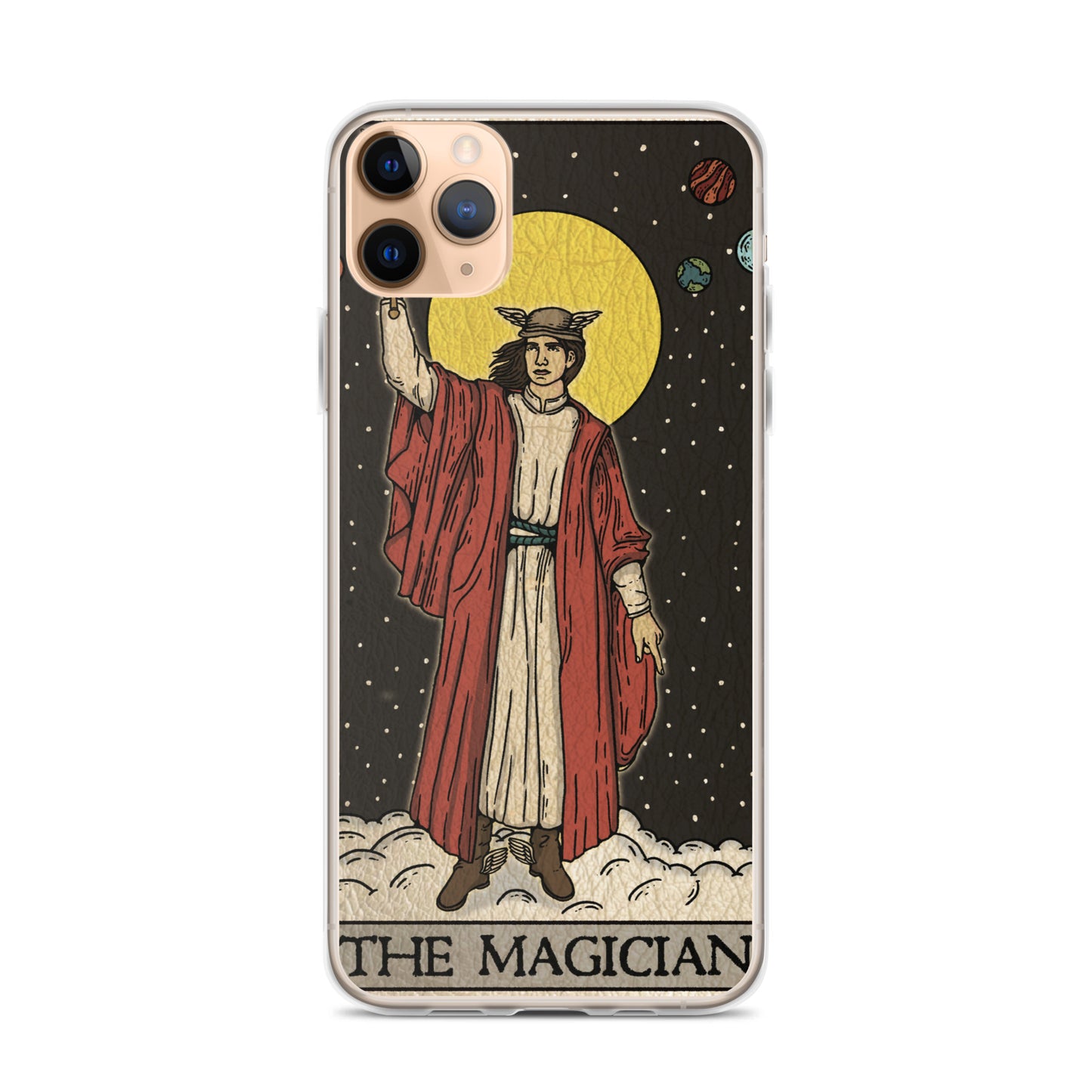 'The Magician' Tard Card - Greek God Hermes Clear - Transluscent iPhone Case