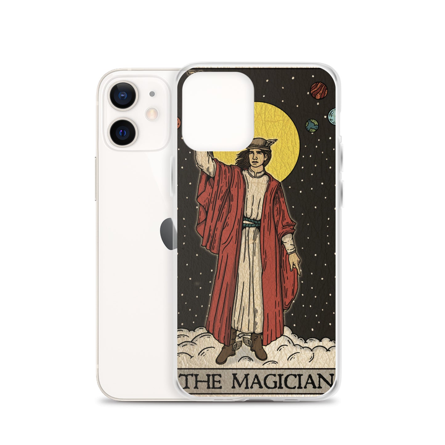 'The Magician' Tard Card - Greek God Hermes Clear - Transluscent iPhone Case