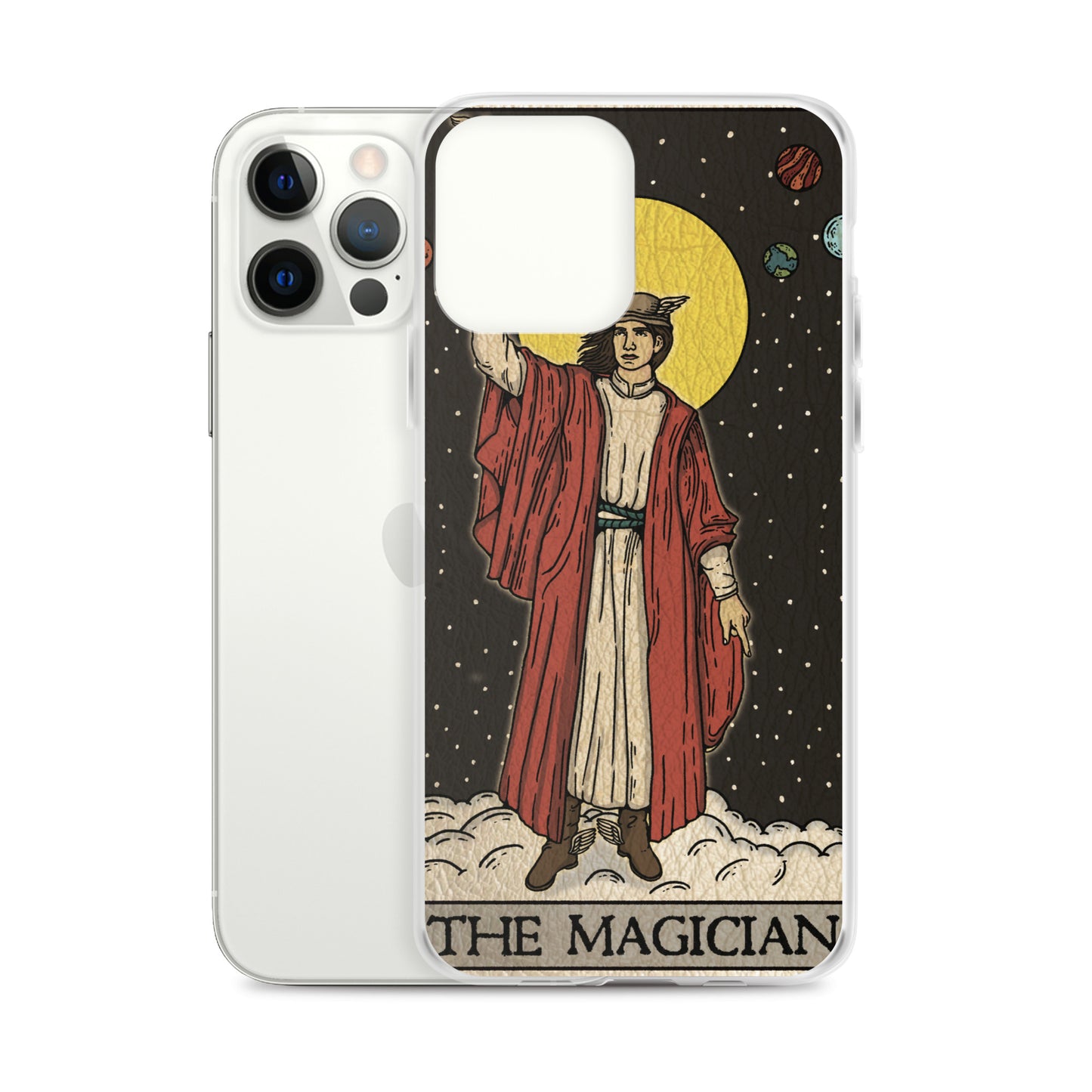 'The Magician' Tard Card - Greek God Hermes Clear - Transluscent iPhone Case