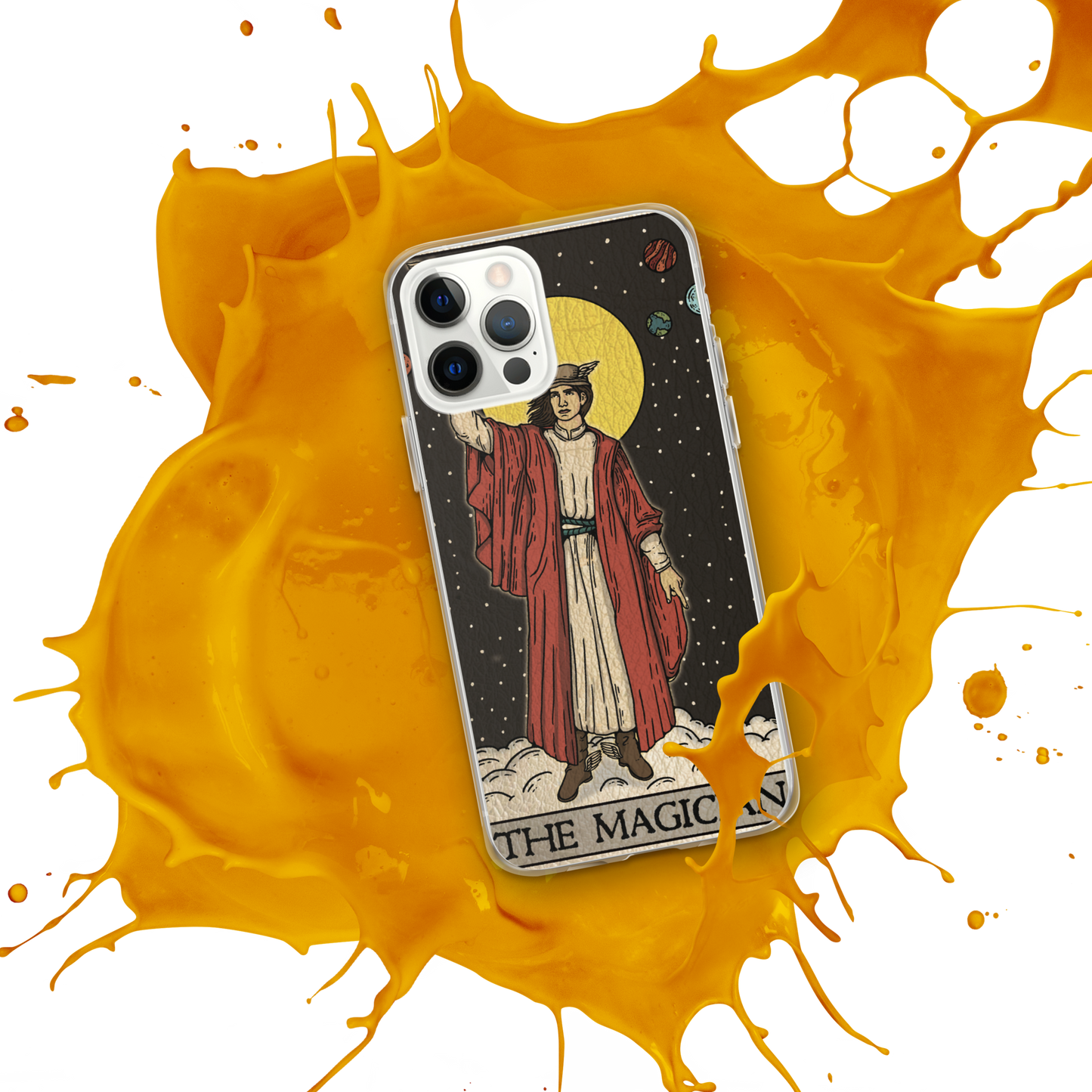'The Magician' Tard Card - Greek God Hermes Clear - Transluscent iPhone Case