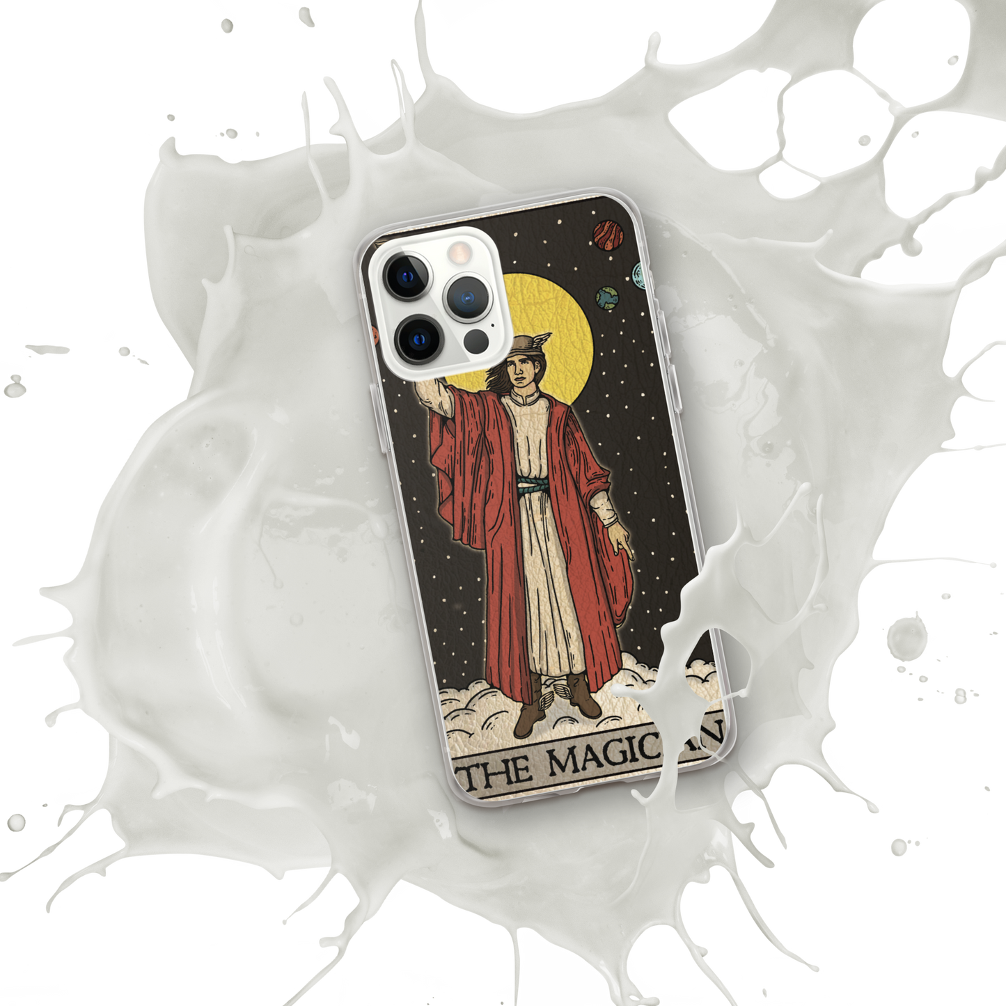 'The Magician' Tard Card - Greek God Hermes Clear - Transluscent iPhone Case
