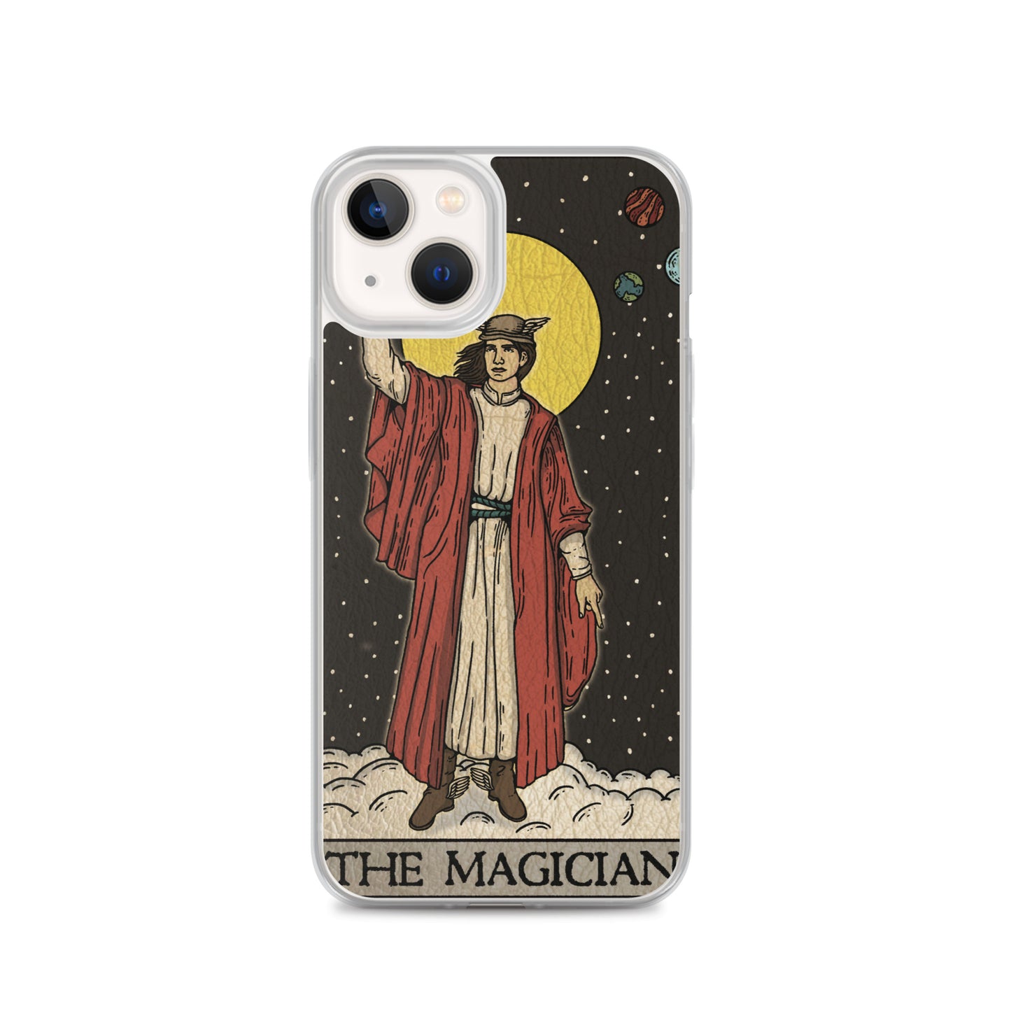 'The Magician' Tard Card - Greek God Hermes Clear - Transluscent iPhone Case