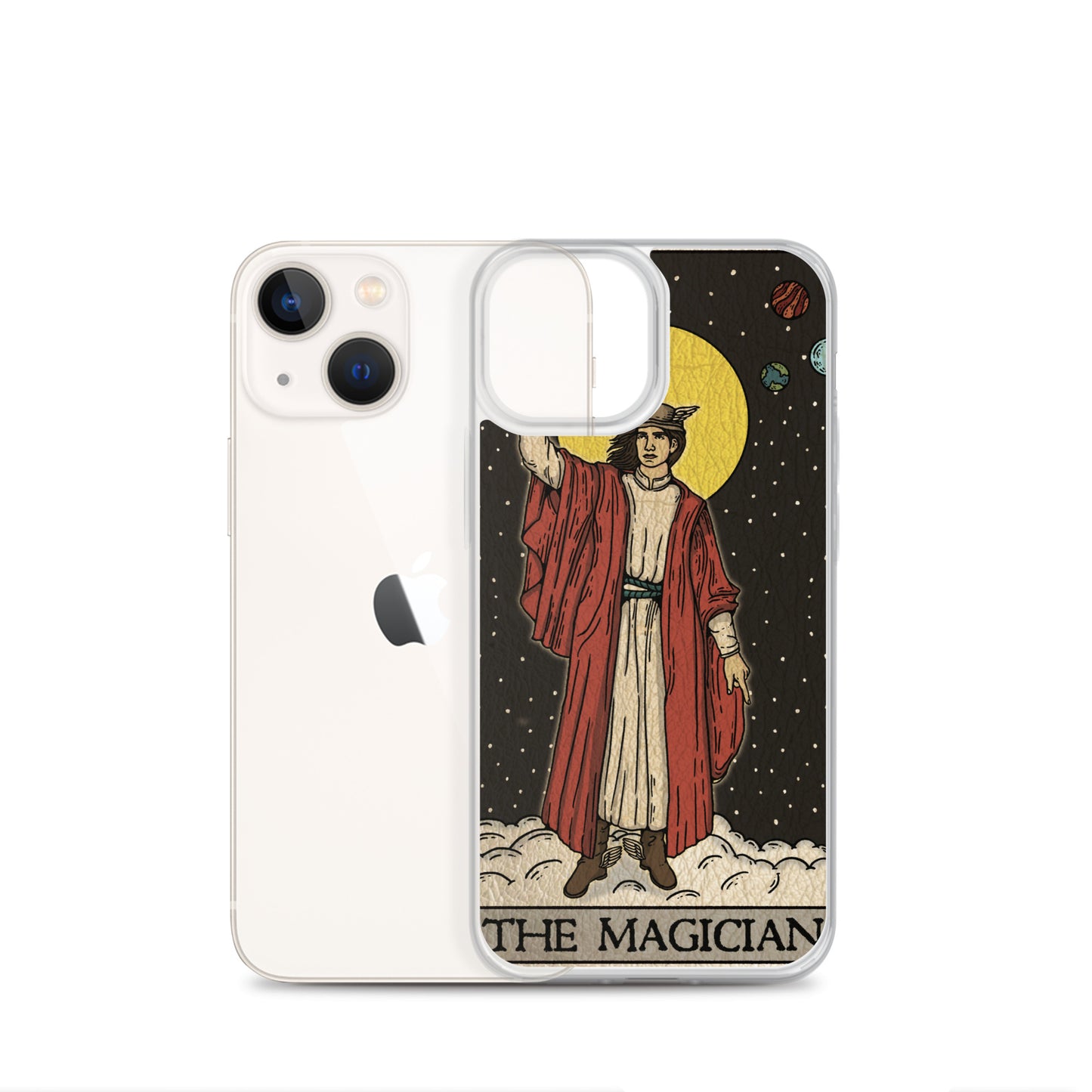 'The Magician' Tard Card - Greek God Hermes Clear - Transluscent iPhone Case